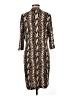 Studio One Animal Print Brown Casual Dress Size M - photo 2