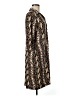 Studio One Animal Print Brown Casual Dress Size M - photo 4