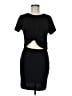 Socialite Solid Black Cocktail Dress Size M - photo 1