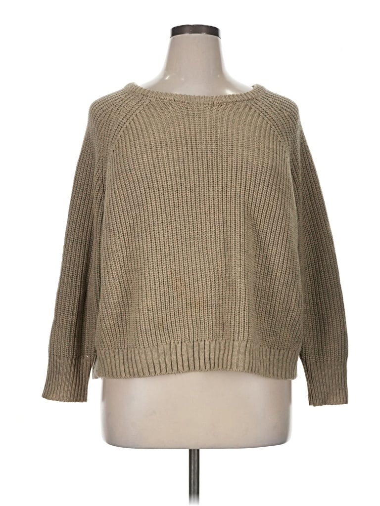 Pre-owned Harve Benard Pullover Sweater In Tan