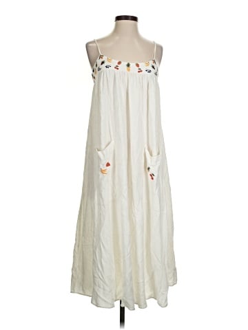Madewell Fresca Fruit Embroidered Cami Midi Dress (view 1)