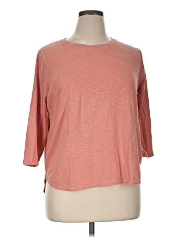 KIRKLAND Signature 3/4 Sleeve T-Shirt (view 1)