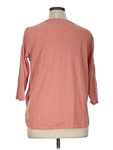 KIRKLAND Signature 3/4 Sleeve T-Shirt (view 2)