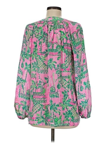 Lilly Pulitzer Long Sleeve Silk Top (view 2)