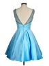 Sherri Hill 100% Polyester Solid Blue Cocktail Dress Size 8 - photo 2