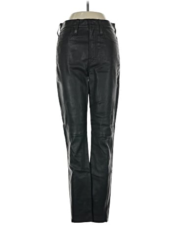 Madewell 10" High-Rise Skinny Jeans: Leather Edition (view 1)