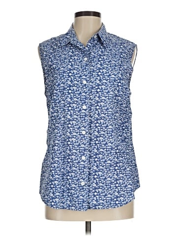 L.L.Bean Sleeveless Button-Down Shirt (view 1)