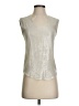 J.Crew Metallic Silver Sleeveless Blouse Size XXS - photo 1