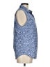 L.L.Bean 100% Cotton Blue Sleeveless Button-Down Shirt Size M - photo 4