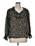 Maggie Lawrence 100% Polyester Black 3/4 Sleeve Blouse Size XL (estimated) - photo 1
