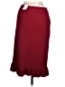 VERTIGO Solid Burgundy Formal Skirt Size M - photo 2