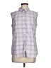 Eddie Bauer Purple Sleeveless Button-Down Shirt Size M - photo 1