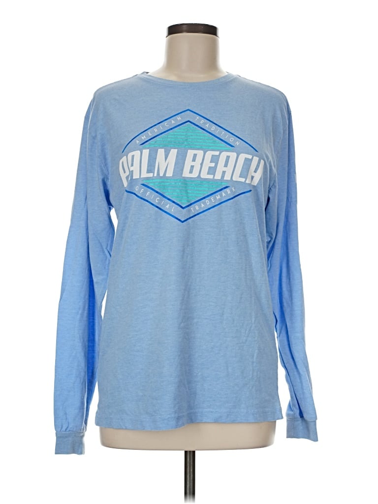 Pre-owned Assorted Brands Long Sleeve T-shirt In Blue