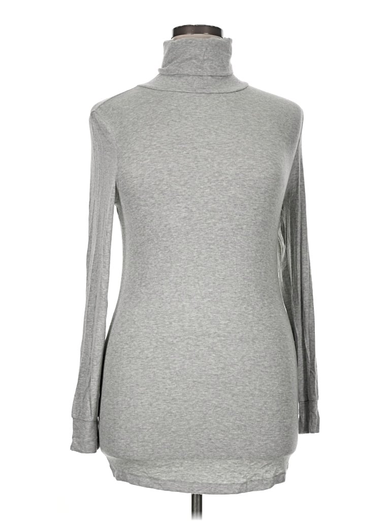 Pre-owned Universal Standard Long Sleeve Turtleneck In Gray