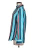 Etcetera Stripes Blue Long Sleeve Button-Down Shirt Size 6 - photo 5