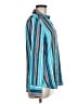Etcetera Stripes Blue Long Sleeve Button-Down Shirt Size 6 - photo 4