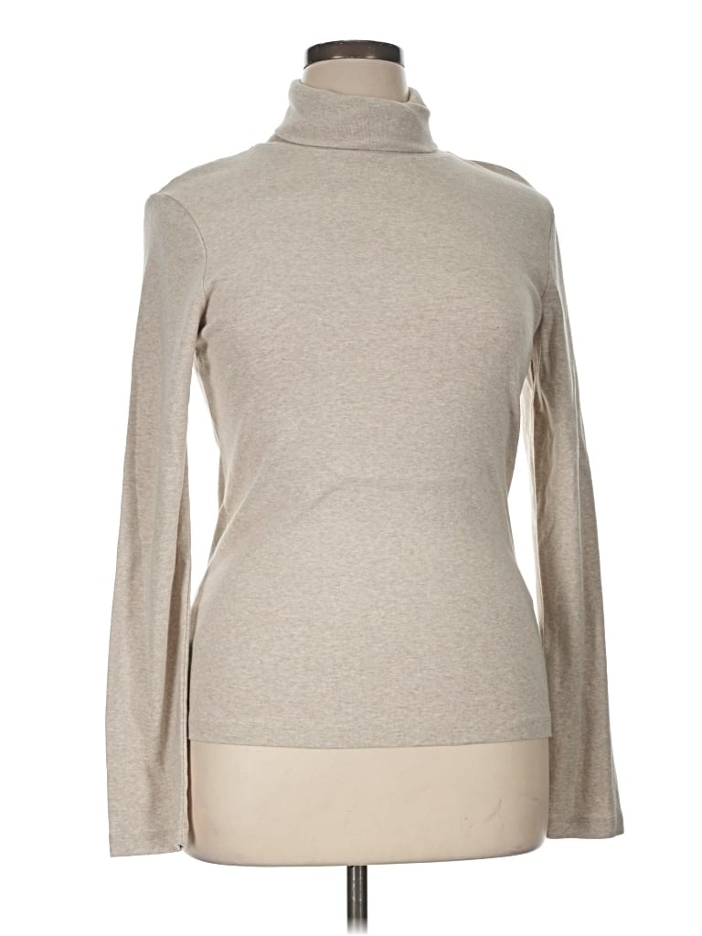 Pre-owned Jcrew Turtleneck Sweater In Tan
