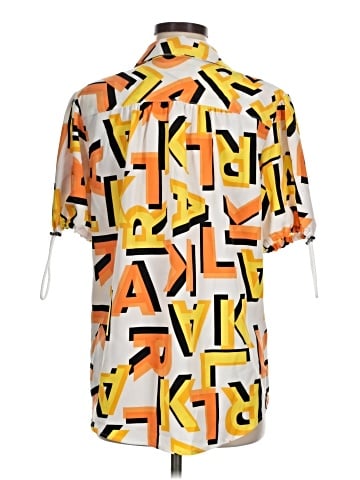 Karl Lagerfeld Paris Short Sleeve Blouse (view 2)