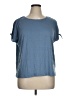 Max Studio Blue Short Sleeve T-Shirt Size 1X - photo 1