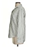 Frank & Eileen 100% Cotton Stripes Silver Long Sleeve Blouse Size XS - photo 5