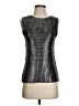 Elan 100% Acrylic Metallic Silver Sleeveless Top Size S - photo 1