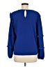 CeCe Blue Long Sleeve Blouse Size M - photo 2