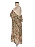 MICHAEL Michael Kors 100% Polyester Print Brown Casual Dress Size M - photo 5