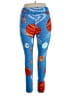 Lularoe Graphic Blue Leggings Size 1X (Tall & Curvy) - photo 2