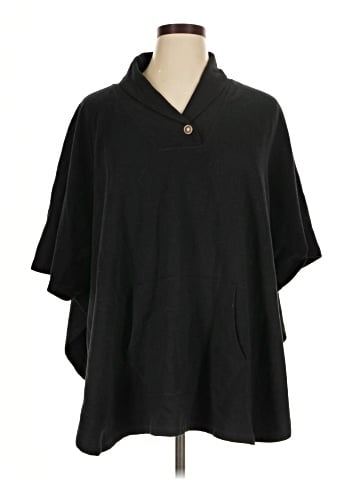 Woman Within Poncho (view 1)