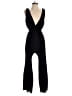 Blue Blush Solid Black Jumpsuit Size S - photo 1
