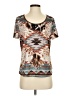Shein Brown Short Sleeve Top Size 4 - photo 1