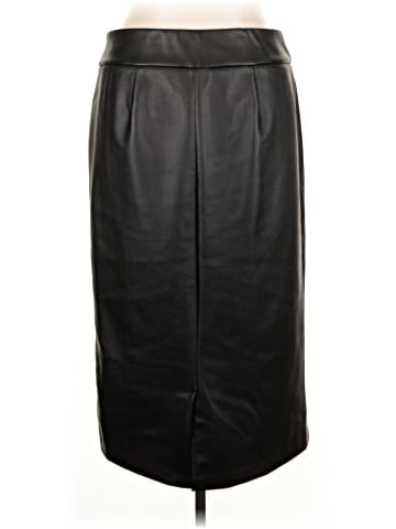 Ashley Stewart Faux Leather Skirt (view 2)