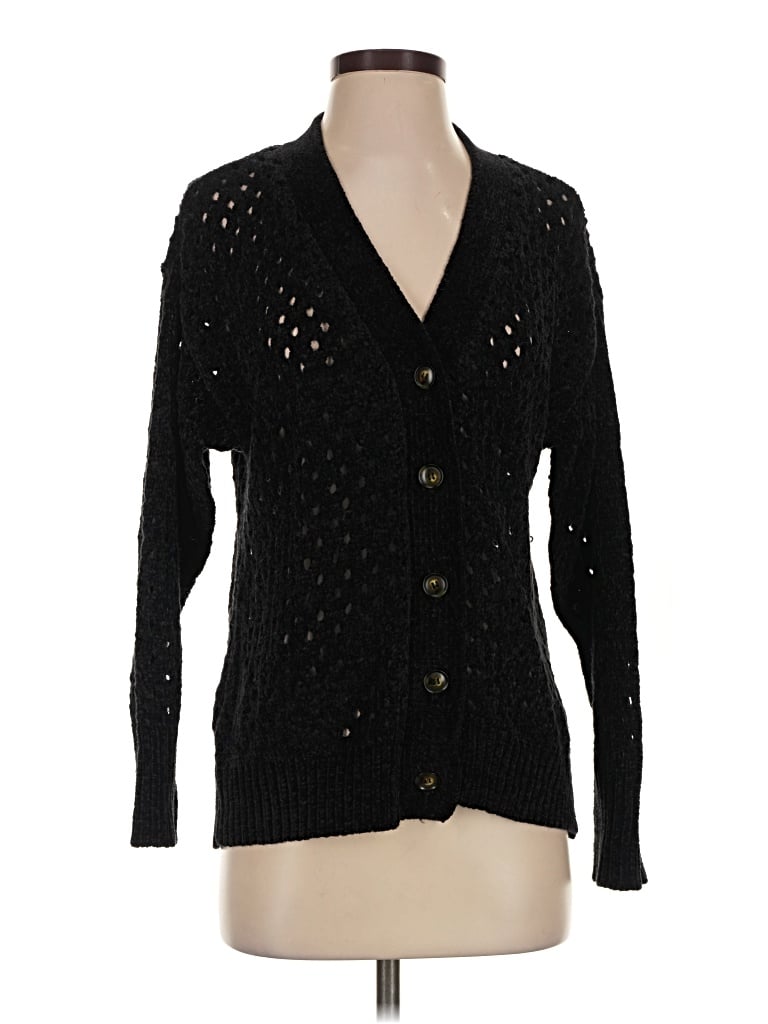 Pre-owned Bcbgmaxazria Cardigan Sweater In Black