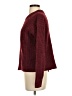 Time and Tru 100% Polyester Tweed Burgundy Pullover Sweater Size S - photo 5