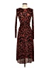 Zara Animal Print Red Casual Dress Size S - photo 1