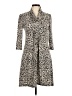 Christopher & Banks Animal Print Gray Casual Dress Size 6 - photo 1