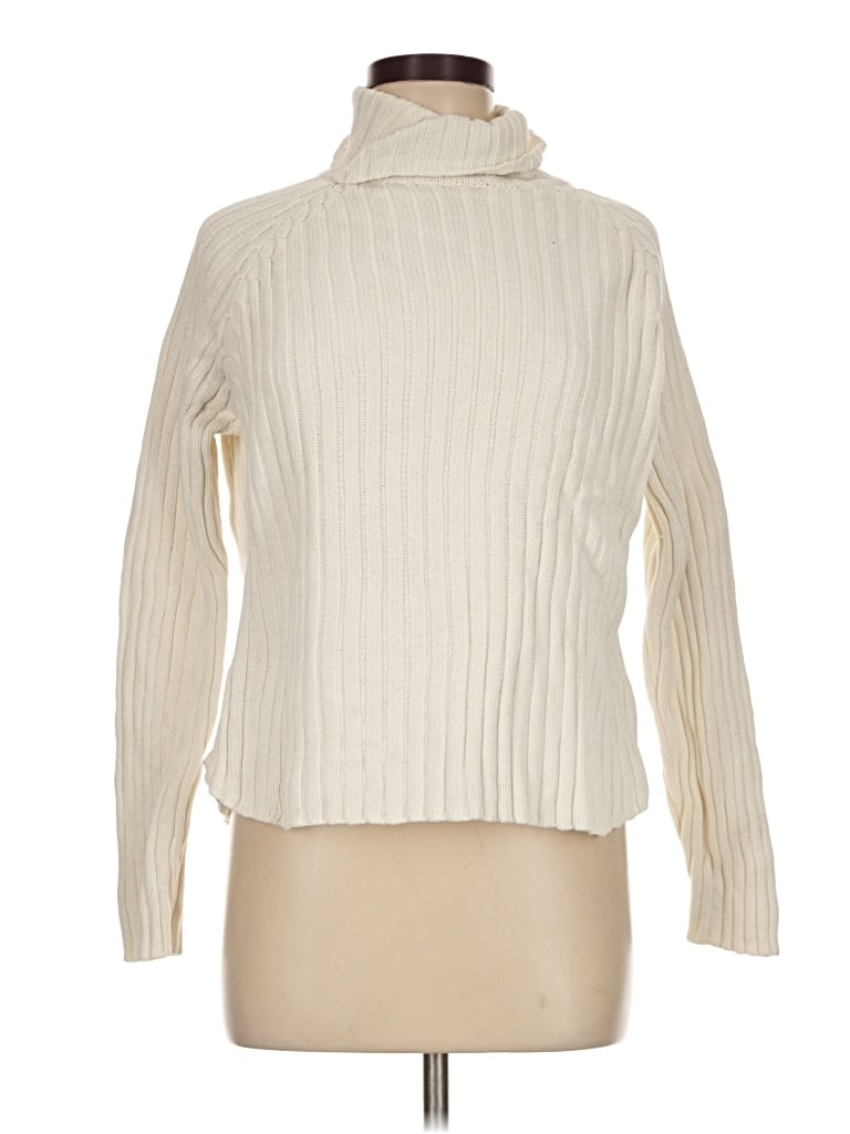 Pre-owned Gap Turtleneck Sweater In Ivory