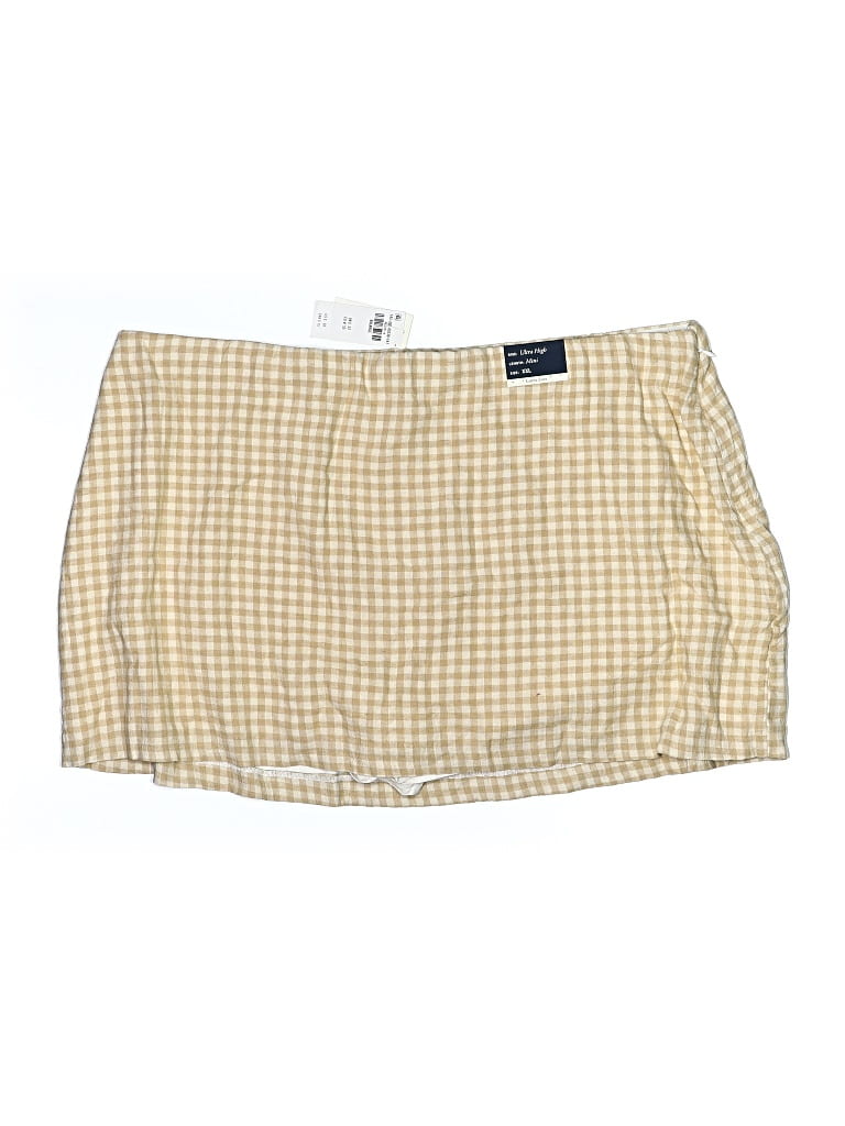 Pre-owned Abercrombie & Fitch Skort In Tan