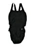 Speedo Solid Black One Piece Swimsuit Size XL (38) - photo 1