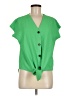 Calvin Klein Green Short Sleeve Blouse Size M - photo 1