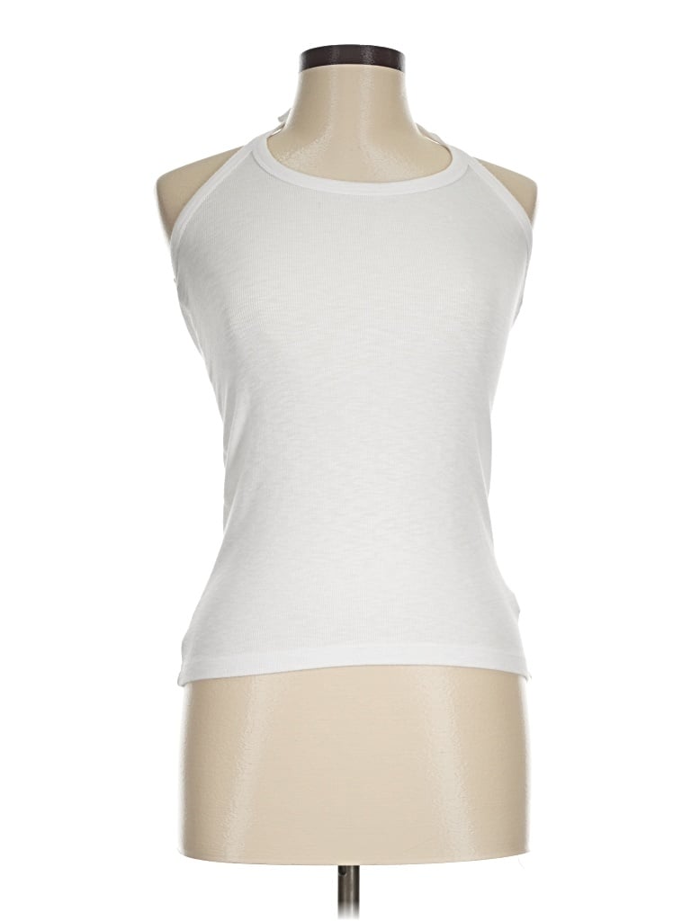 Pre-owned Aerie Sleeveless T-shirt In White