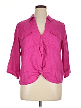 INC International Concepts 3/4 Sleeve Button-Down Shirt (view 1)