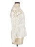 Sandro 100% Cotton Ivory Long Sleeve Blouse Size Med (2) - photo 4