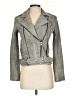 IRO 100% Leather Metallic Gray Jacket Size EU (FR) 36 / US 4 - photo 1
