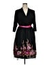 Chetta B 100% Polyester Black Cocktail Dress Size 16 - photo 1