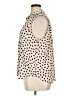 Ann Taylor 100% Polyester Polka Dots Ivory Sleeveless Blouse Size XL - photo 5