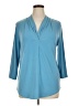 Charter Club Blue 3/4 Sleeve Blouse Size XL - photo 1