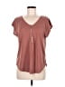 Green Envelope Brown Short Sleeve Top Size M - photo 1