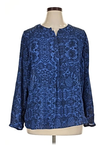 Jennifer Lopez Long Sleeve Blouse (view 1)