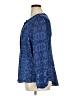 Jennifer Lopez 100% Polyester Paisley Blue Long Sleeve Blouse Size 1X - photo 5